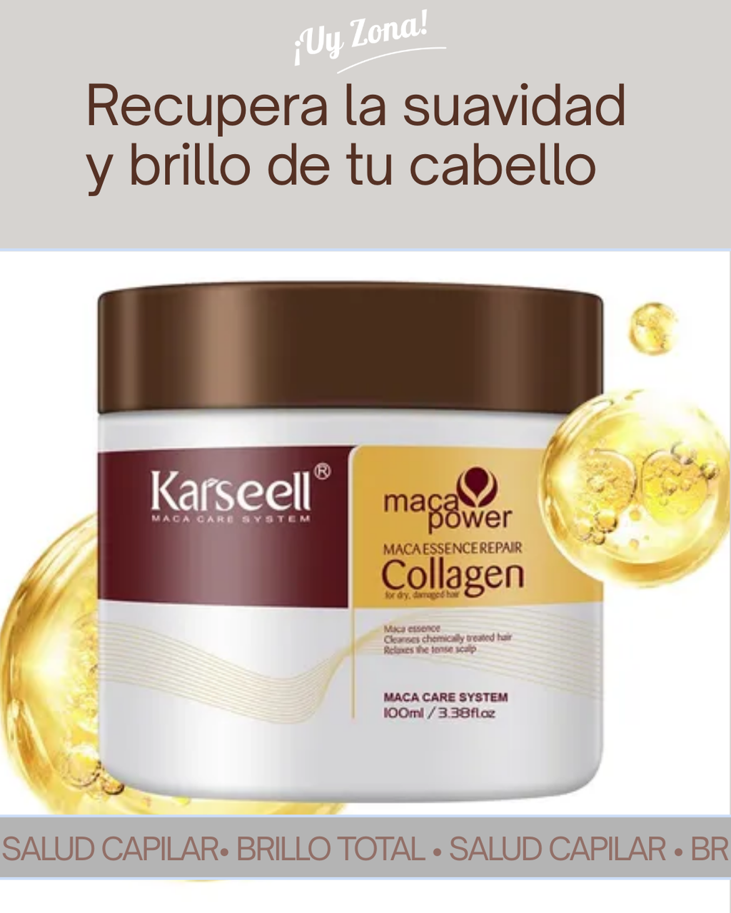 Karsell Colágeno - Máscara Capilar de Argán