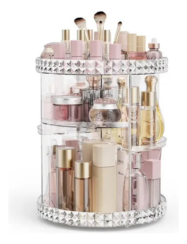 Organizador de Maquillaje Acrílico Giratorio 360°