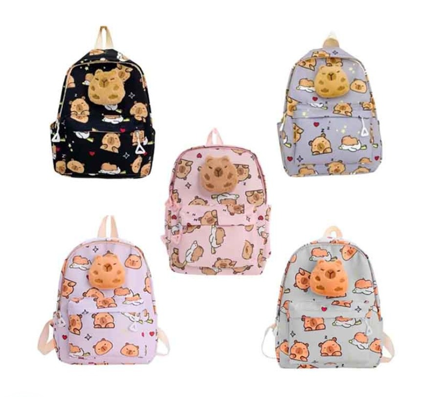 Morral Escolar Capibara - Diseño Kawaii