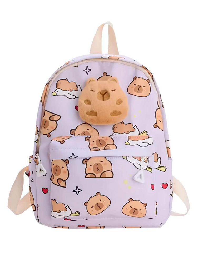 Morral Escolar Capibara - Diseño Kawaii