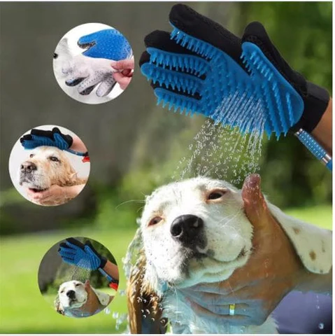 Guante Con Manguera Para Mascotas - Baño y Masaje 2 en 1