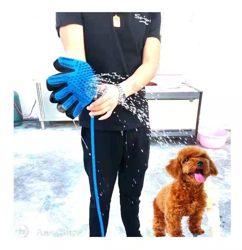 Guante Con Manguera Para Mascotas - Baño y Masaje 2 en 1