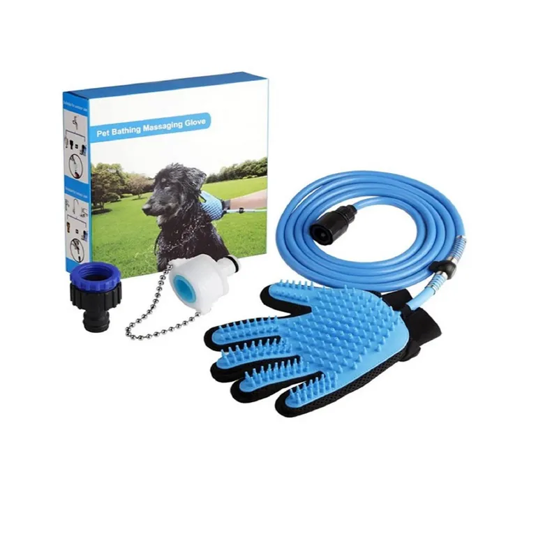 Guante Con Manguera Para Mascotas - Baño y Masaje 2 en 1