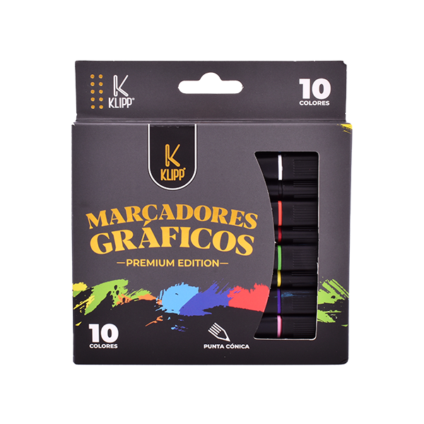 Marcadores Gráficos 10 Und Premium Klipp