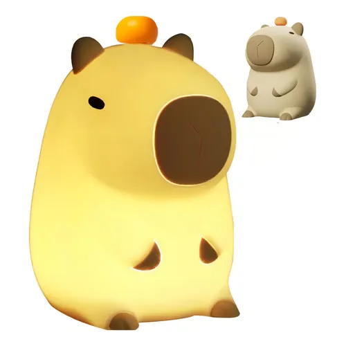 Lámpara de Silicona Capibara Kawaii - Luz Nocturna