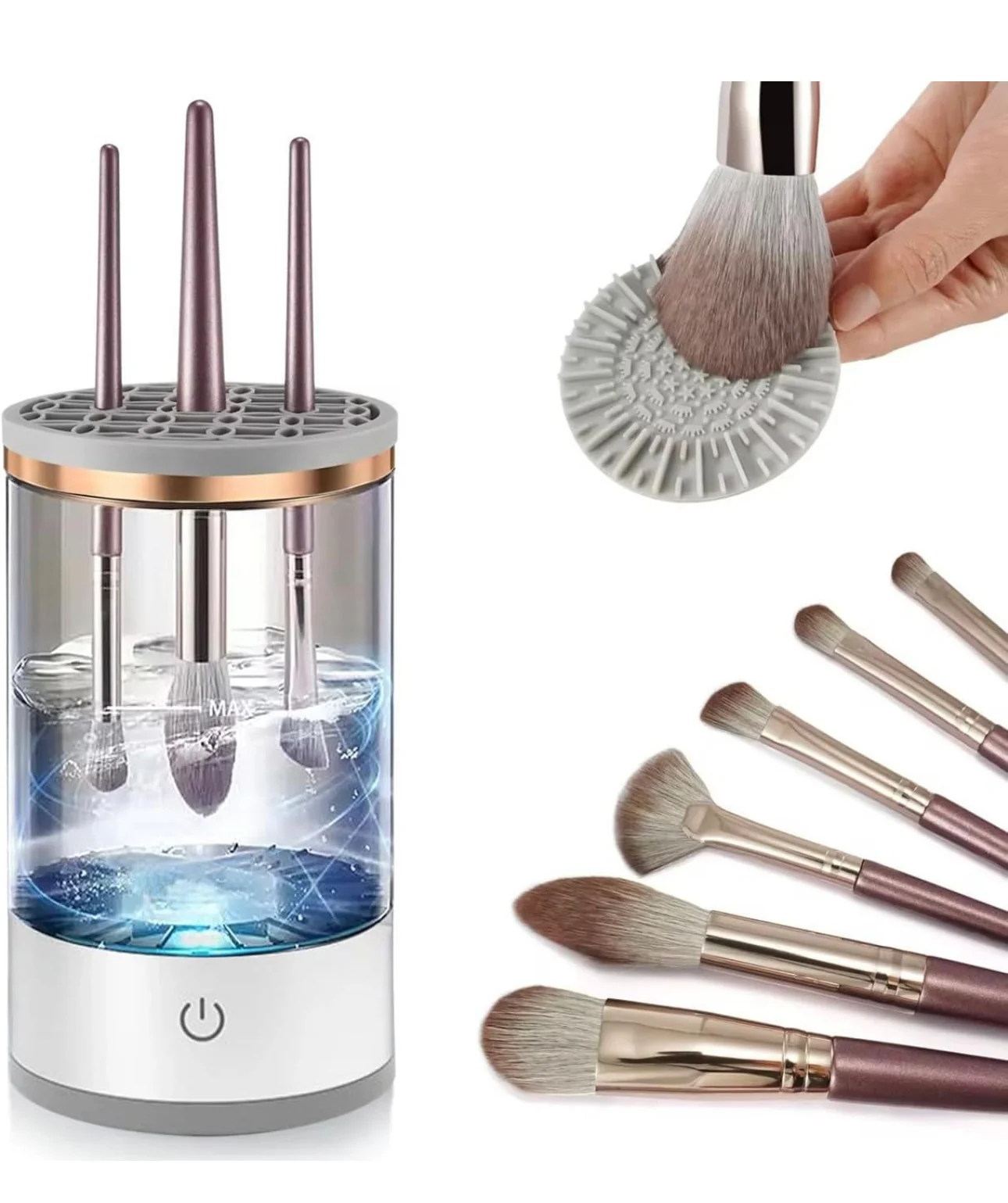 Limpiador Eléctrico de Brochas de Maquillaje - USB