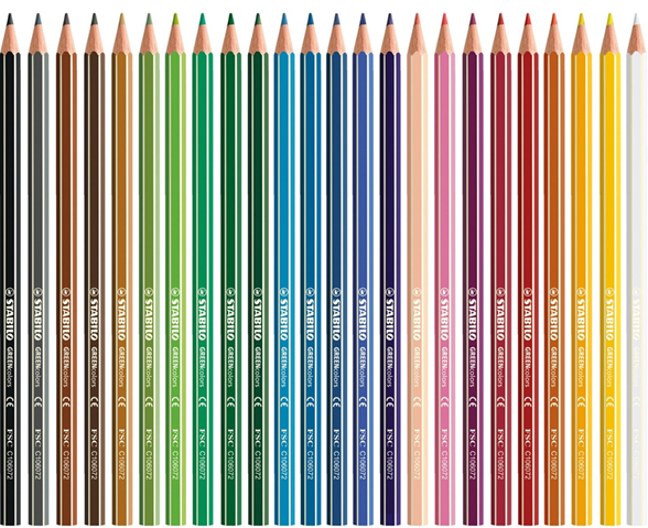 Colores Green Colors X 12 Piezas Stabilo - Paquete de 3 Cajas